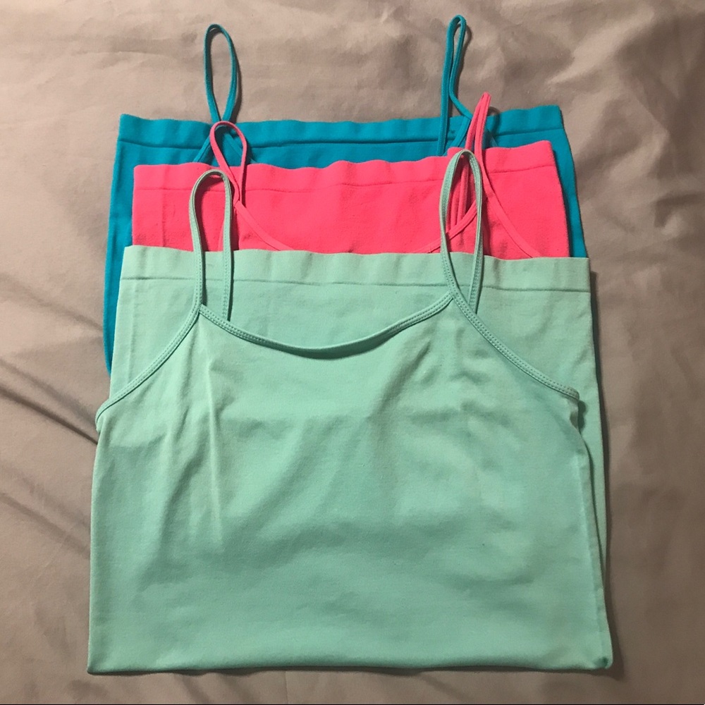 3 Spandex tank tops